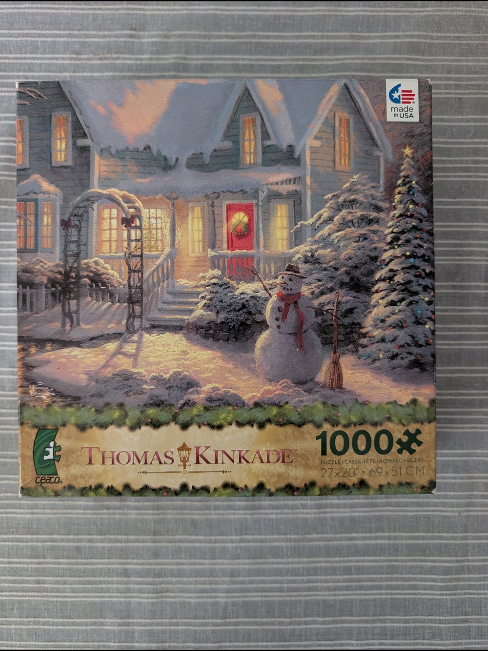 Thomas Kinkade Ceaco 1000 Piece Holiday at Winter's Glen Puzzle